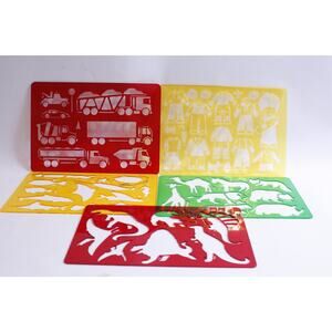 Hons, Stencil Set, Animals, Dinosaurs, Fish, Children, Trucks, Japanese, Sanrio,